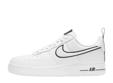 Nike Air Force 1 Low "White Black Outline Swoosh"