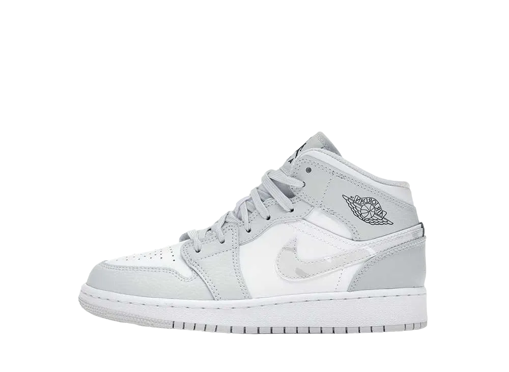 ナイキ GS エアジョーダン1 ミッド "グレーカモ"
