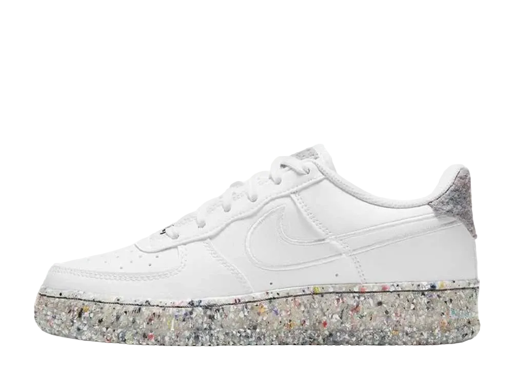 Nike GS Air Force 1 Low Recycled "Wool Pack White"