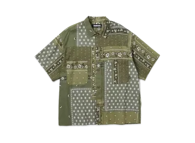 NEIGHBORHOOD BANDANA CHOPPED TYPE-B / C-SHIRT . SS "Olive Drab"