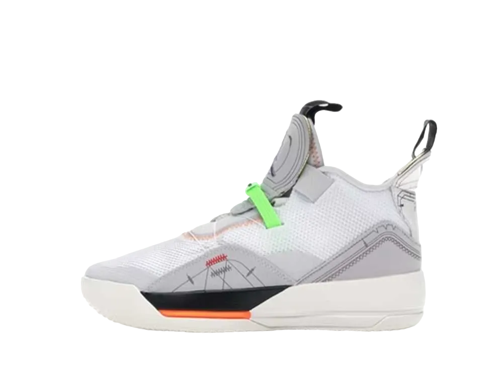 ナイキ GS エアジョーダン33 "バスト グレイ"