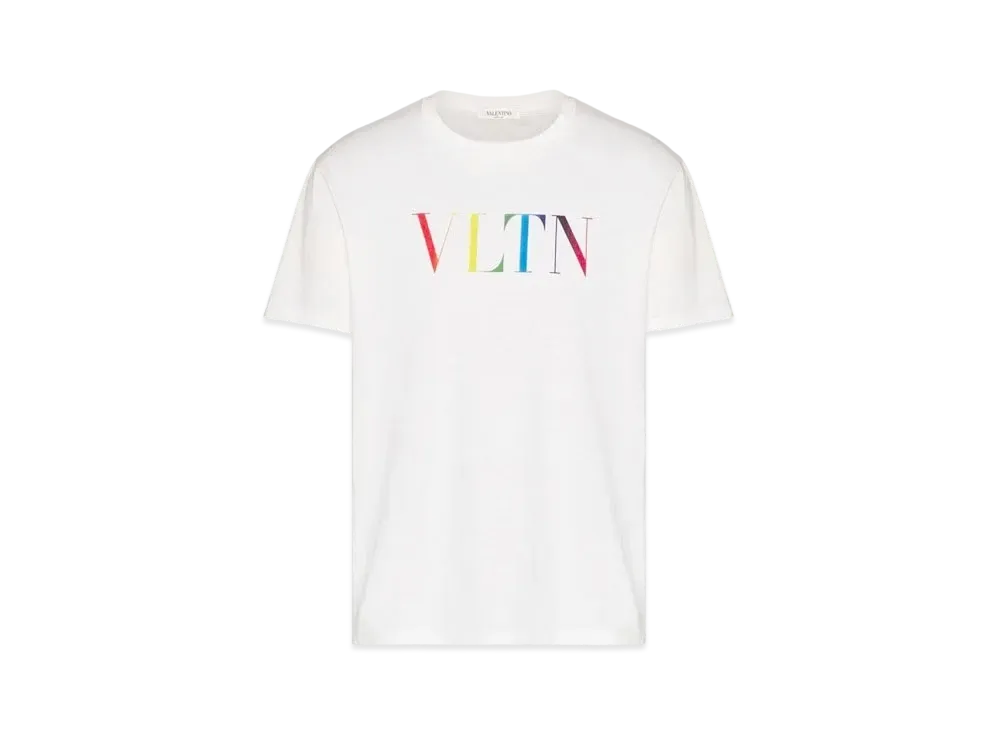 Valentino VLTN Multicolor Crew Neck T-shirt "White"
