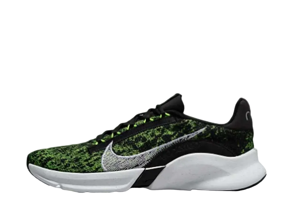 ナイキ スーパーレップ ゴー 3 ネクストネイチャー フライニット "ブラック/ボルト/ホワイト"