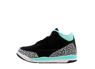 Nike PS Air Jordan 3 Retro "Black Iron Purple Bleached Turquoise"