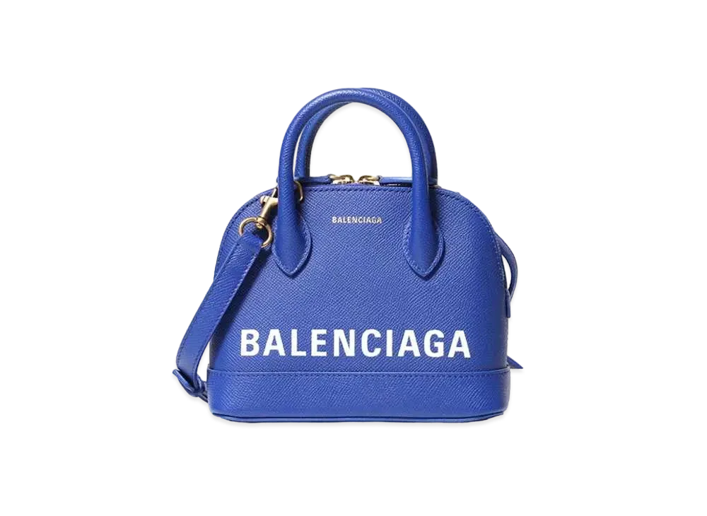 BALENCIAGA Ville XXS Top Handle Bag "Blue"