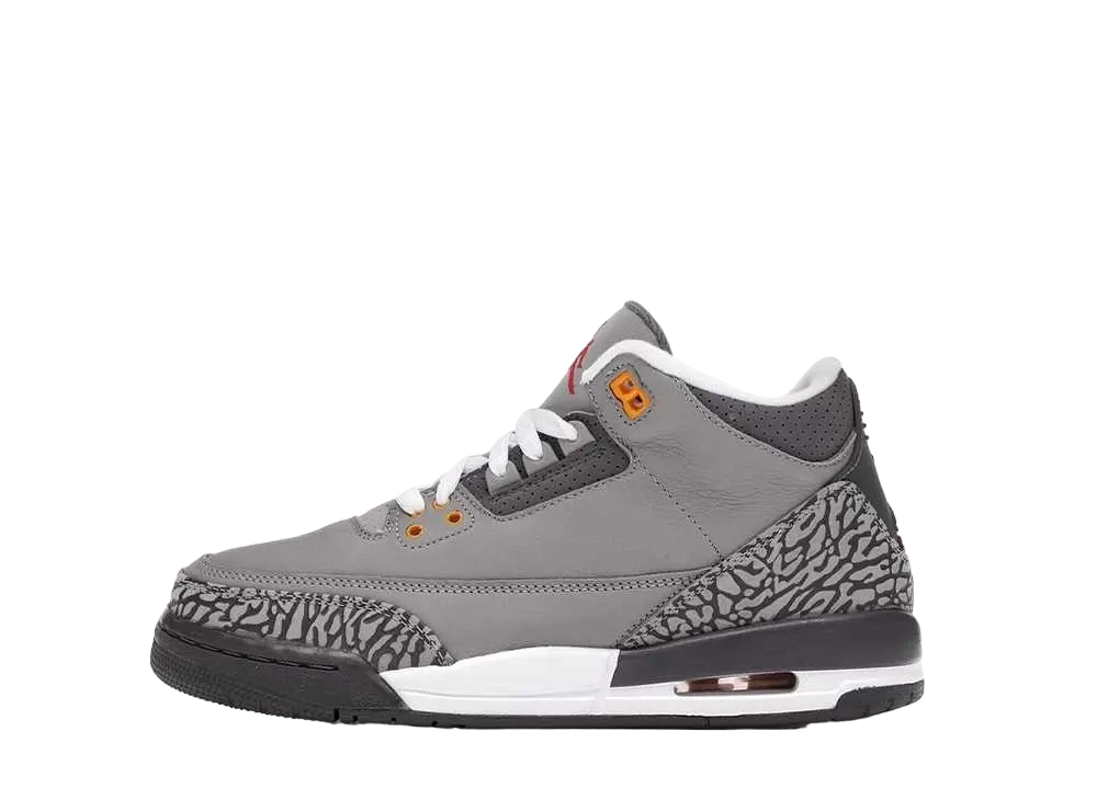 ナイキ GS エアジョーダン3 レトロ "クール グレー" (2021)
