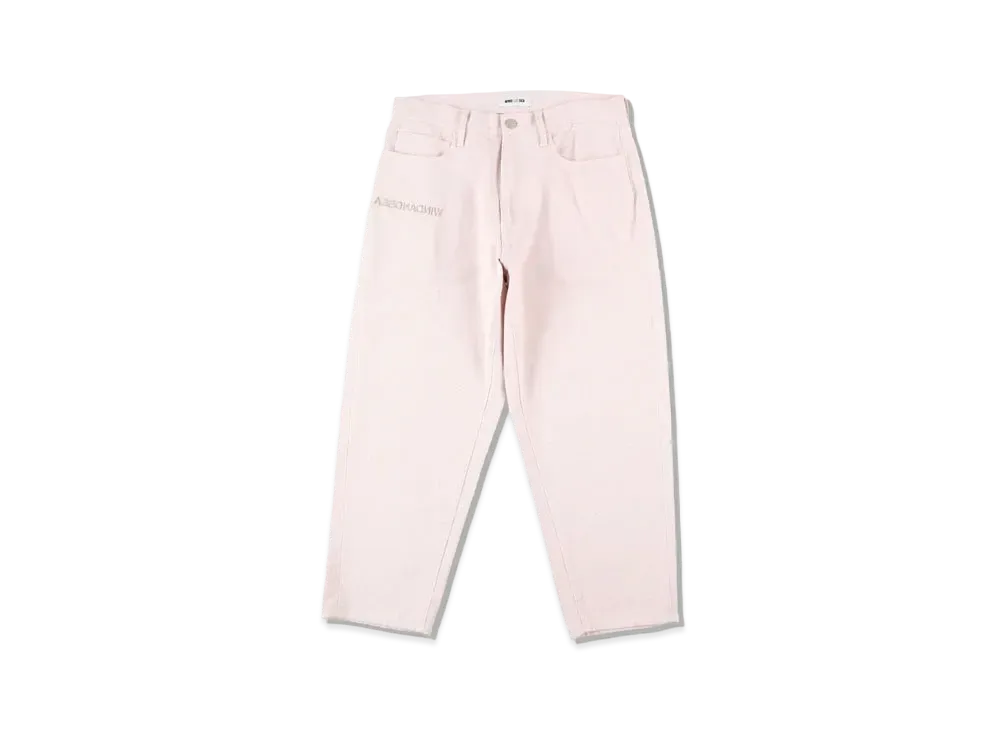 WIND AND SEA WDS A32(INVERT) MID RISE WIDE TAPERED JEANS "Cherry"