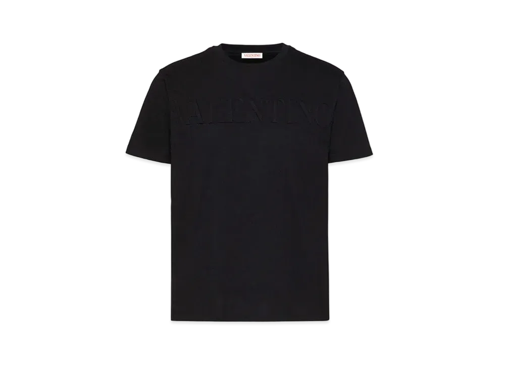 Valentino Embossed Crewneck T-shirt "Black"