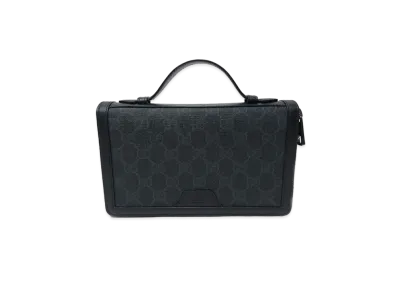 GUCCI GG Supreme Travel Document Case "Black"