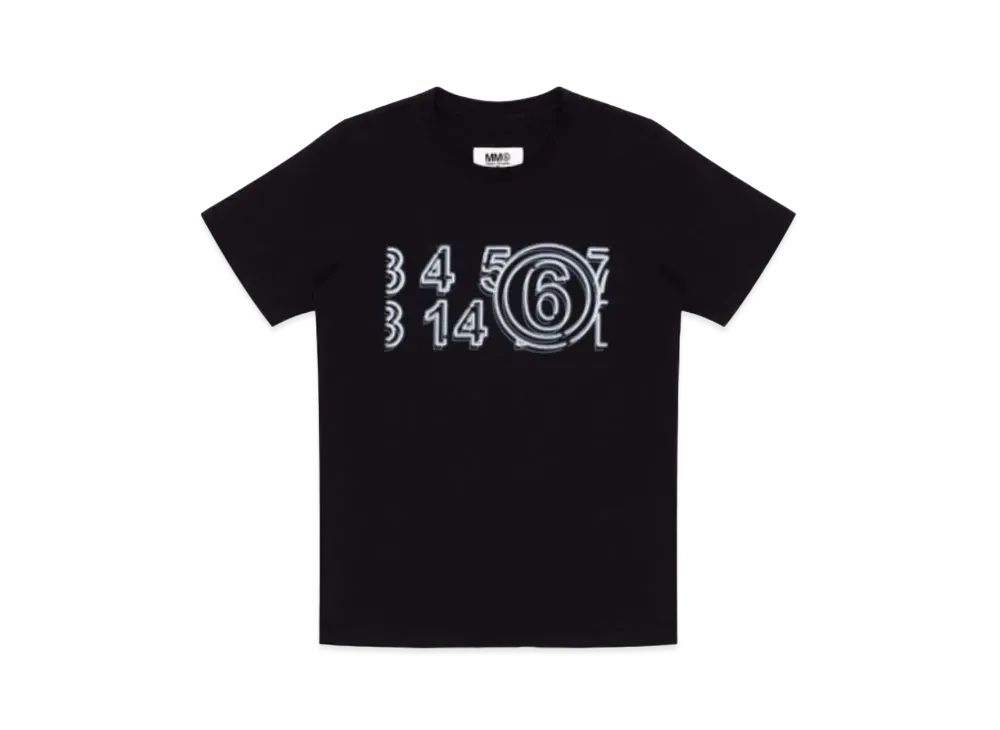 Mmaison Margiela Glow in the Dark Logo T-shirt "Black"