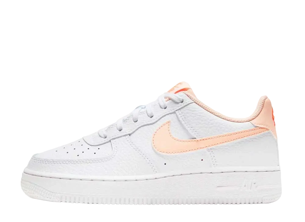 Nike GS Air Force 1 Low "White Hyper Crimson"