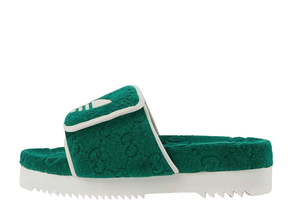 GUCCI × adidas GG Platform Sandal "Green"