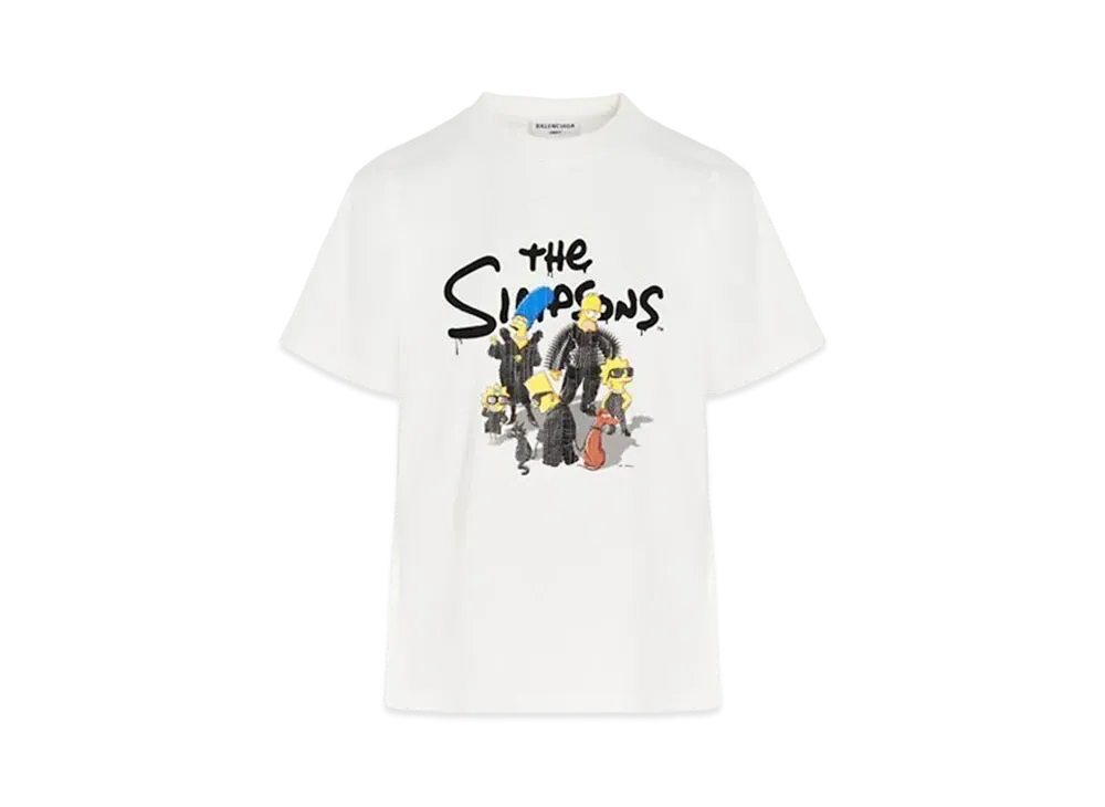 BALENCIAGA Women's The Simpsons TM & 20TH Television T-shirt "White"