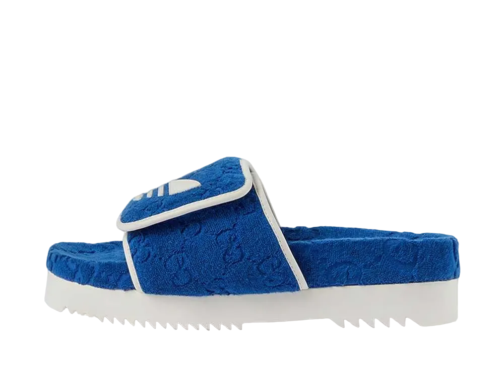 GUCCI × adidas GG Platform Sandal "Blue"