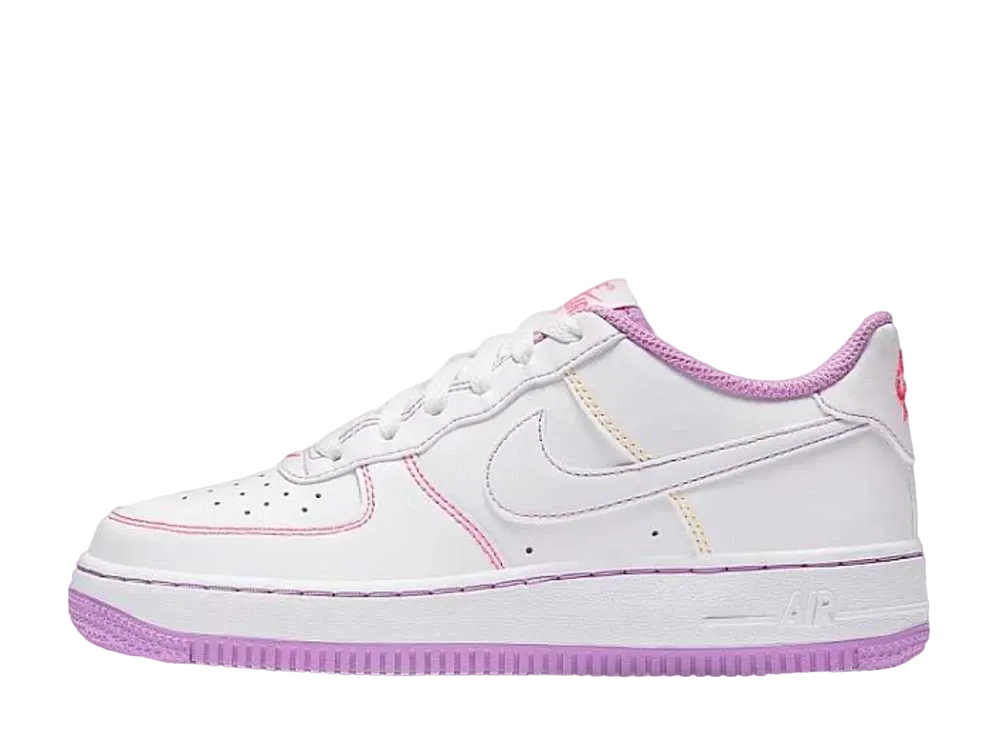 Nike GS Air Force 1 Low "Contrast Stitch Fuchsia Glow"