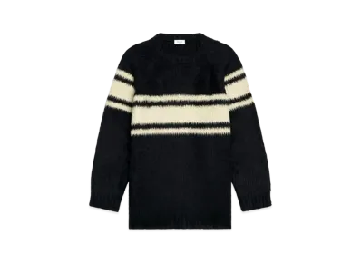 CELINE Oversized Sweater In Brushed Cotton "Black"