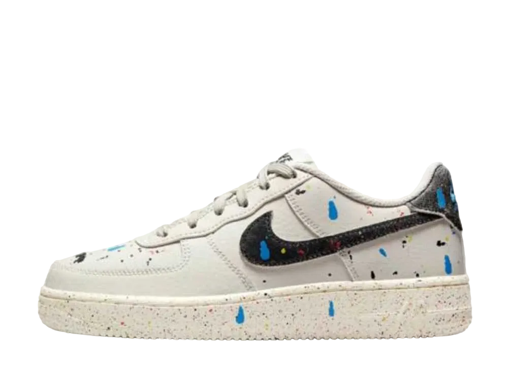 Nike GS Air Force 1 LV8 "Paint Splatter Light Bone"