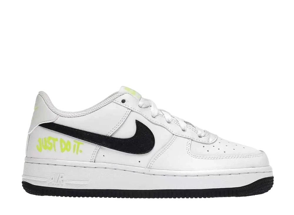 Nike GS Air Force 1 Low "Just Do It White Vol"