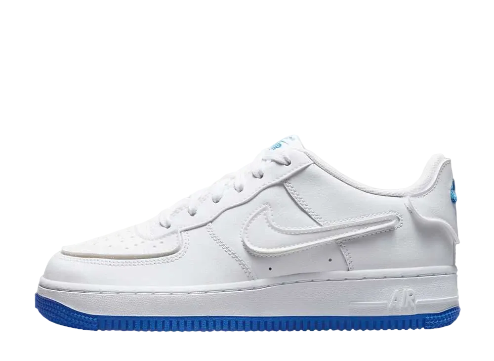 ナイキ GS エアフォース 1/1 "ホワイト ロイヤル ブルー"