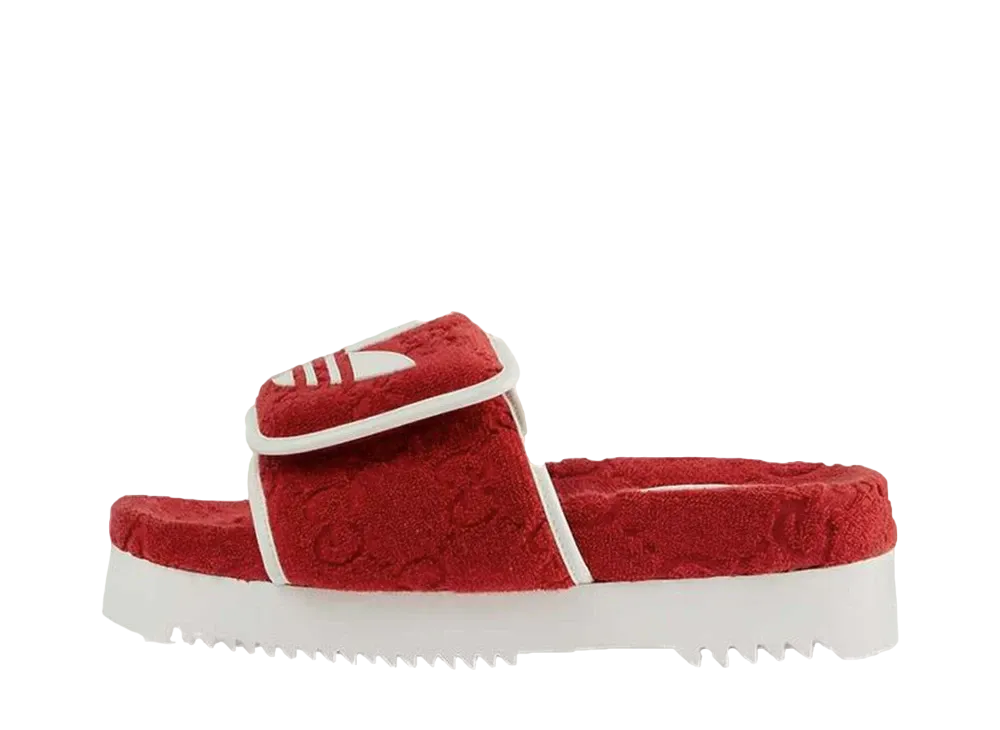 GUCCI × adidas GG Women's Platform Sandal "Red"