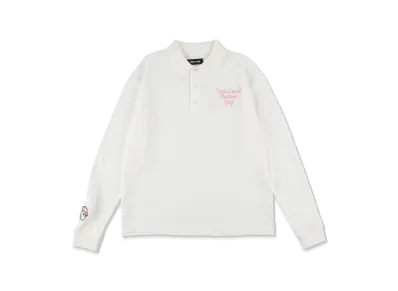 WIND AND SEA MALBON X WDS L/S POLO "White"