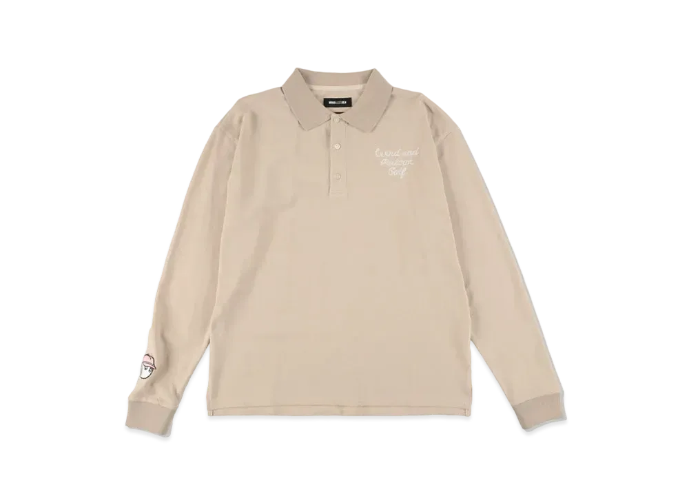 WIND AND SEA MALBON X WDS L/S POLO "Beige"
