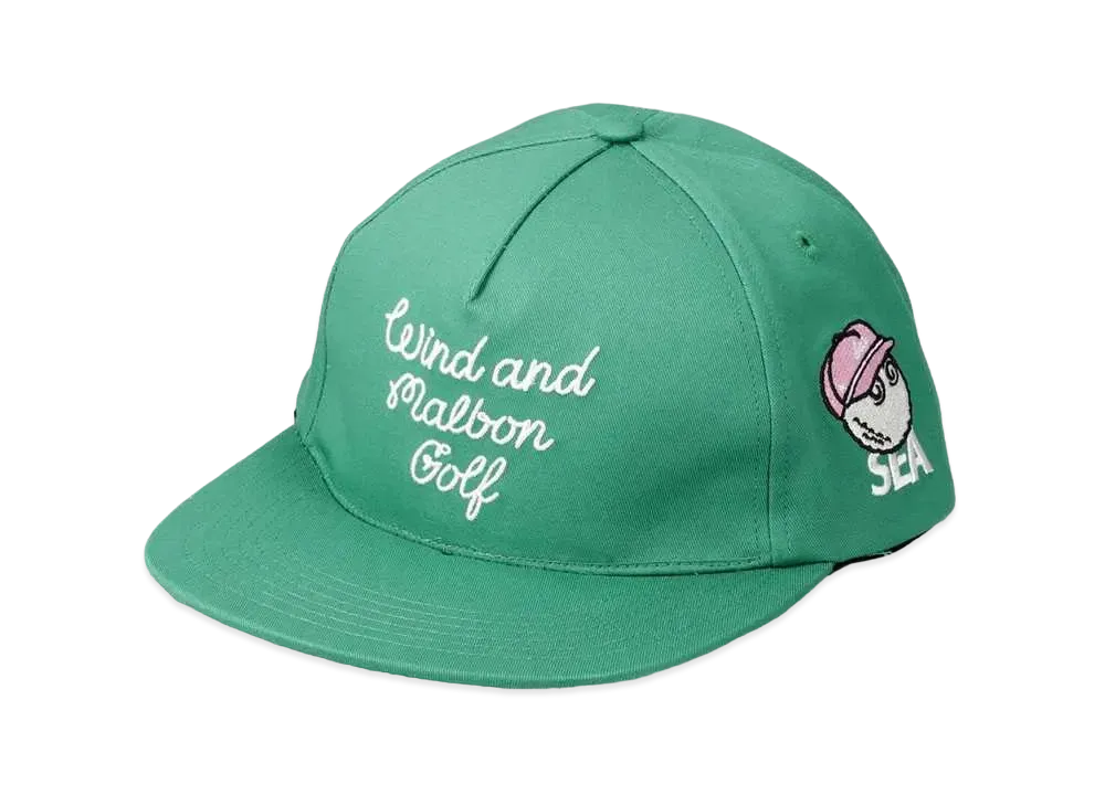WIND AND SEA MALBON X WDS SNAP BACK CAP "Green"