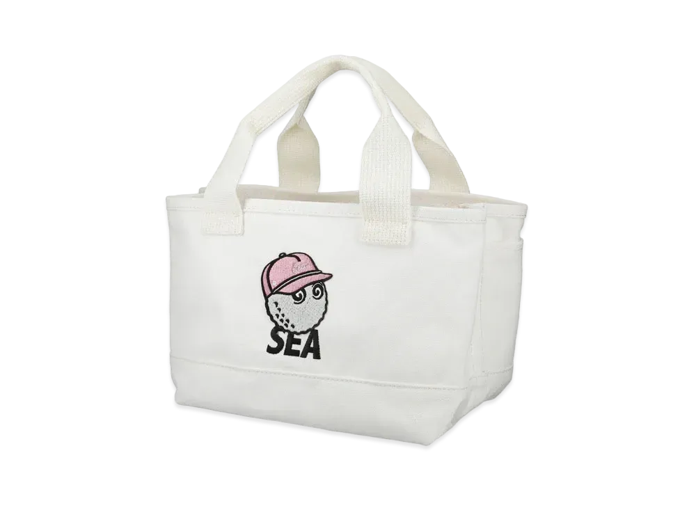WIND AND SEA MALBON X WDS TOTE BAG "White"