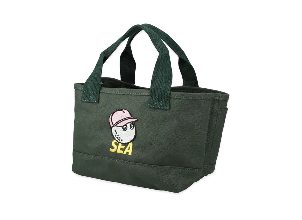 WIND AND SEA MALBON X WDS TOTE BAG "Green"