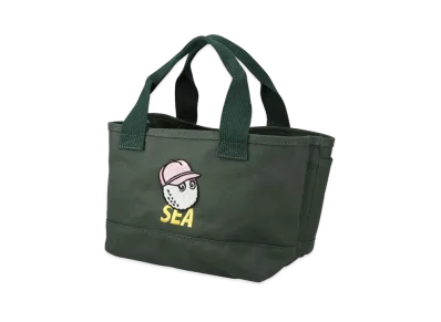 WIND AND SEA MALBON X WDS TOTE BAG "Green"