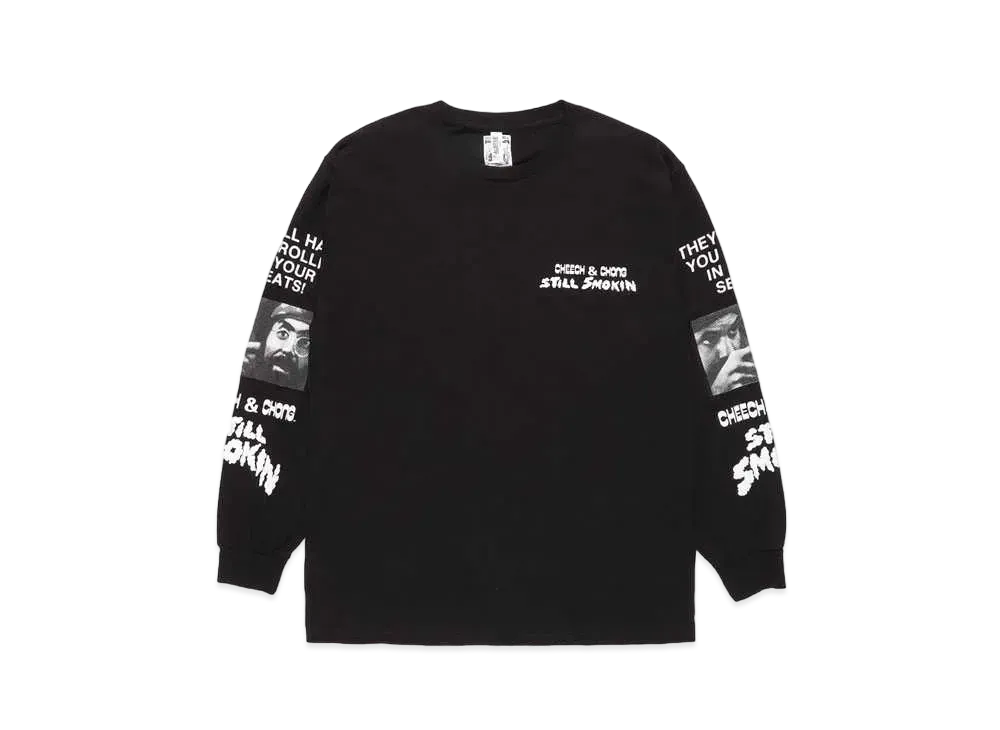 WACKO MARIA STILL SMOKIN' / LONG SLEEVE T-SHIRT #1 "Black"