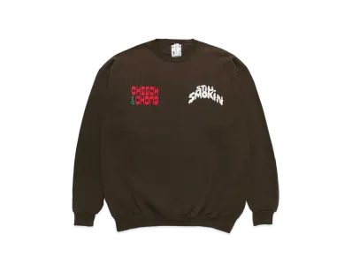WACKO MARIA STILL SMOKIN' / SWEAT SHIRT #3 "Brown"