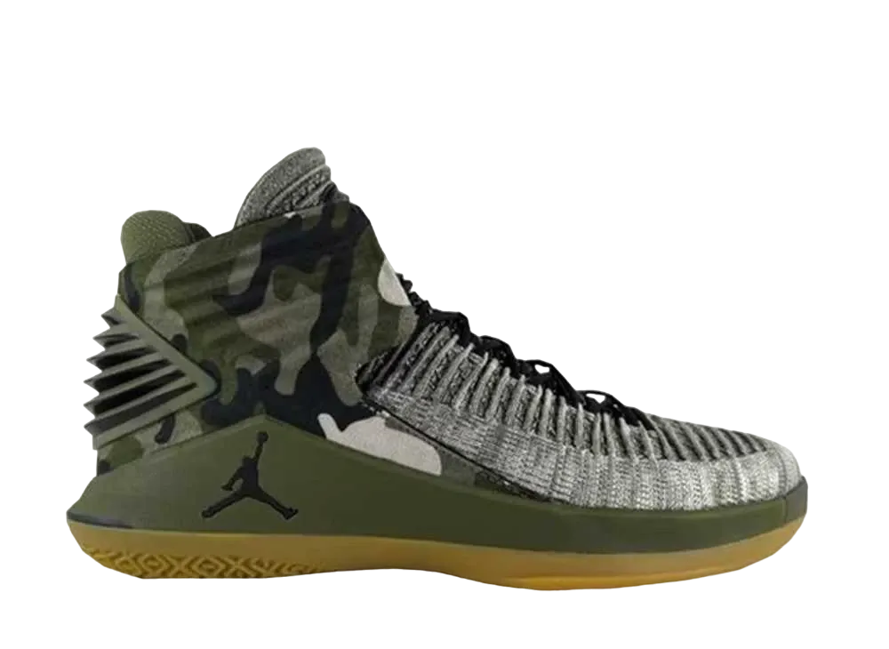 ナイキ エアジョーダン32 ベテランズ デイ "ミディアム オリーブ" (2018)
