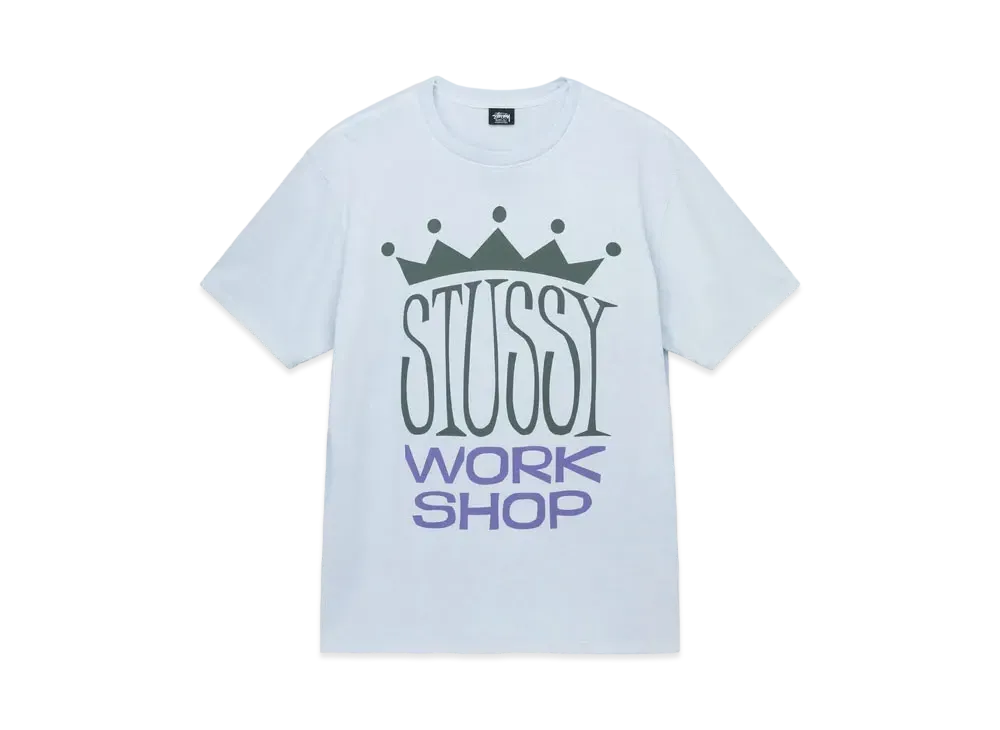 ステューシー x アワーレガシー キング サイズ ピグメント ダイ Tシャツ "ライト ブルー "