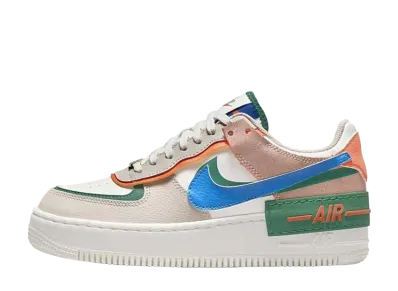Nike Women's Air Force 1 Low Shadow "Sail Signal Blue Green"