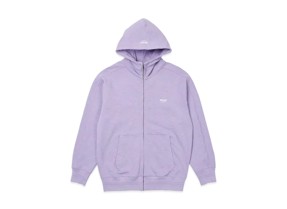 PALACE SLUB ZIG ZAG ZIP HOOD "Violet"