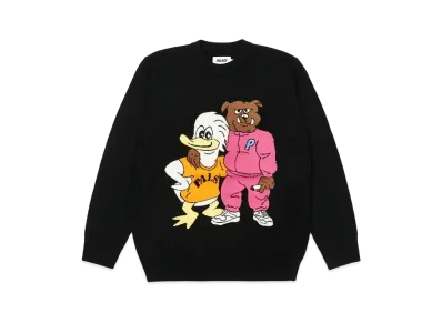PALACE DOG AND DUCK KNIT "Black"