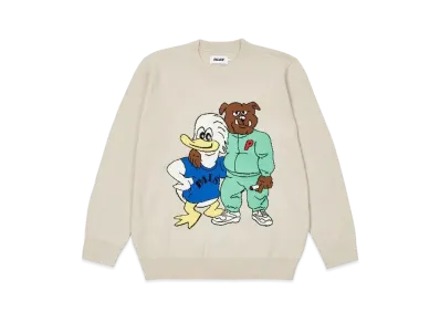 PALACE DOG AND DUCK KNIT "Cream"
