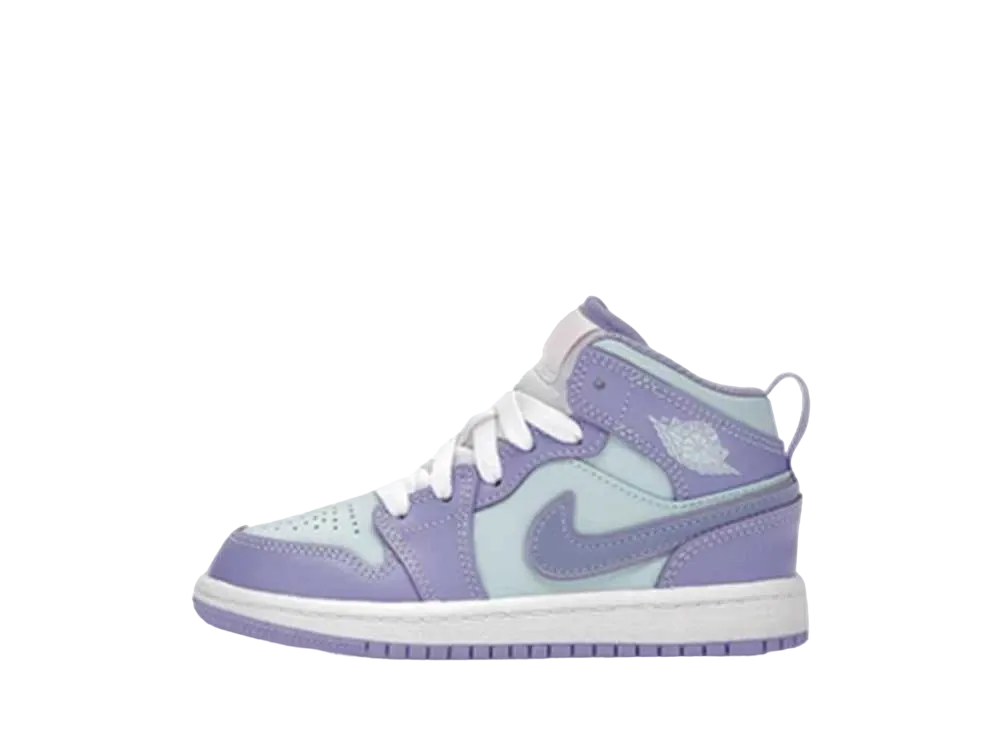 ナイキ PS エアジョーダン1 ミッド "パープルアクア"(キッズ)