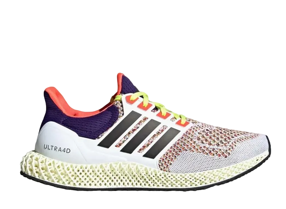 アディダス ウルトラ4D "フット ウェア ホワイト/コア ブラック/ソーラー レッド"