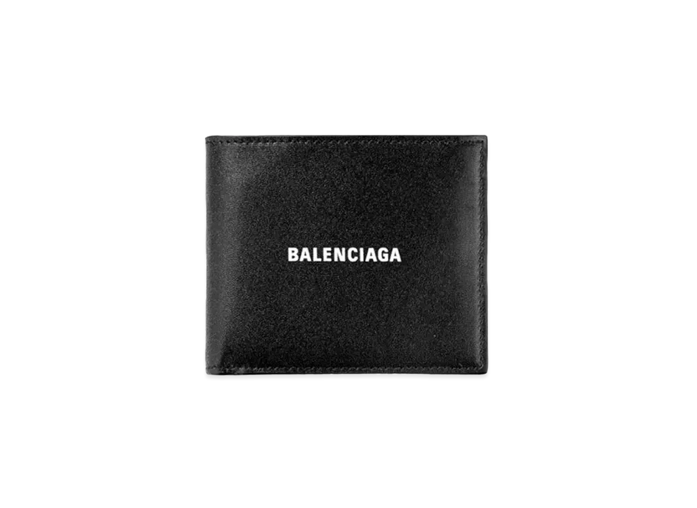 バレンシアガ キャッシュ スクエア フォールデッド コイン ウォレット "ブラック" 5943151I3531090