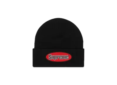 Supreme Oval Patch Beanie "Black"