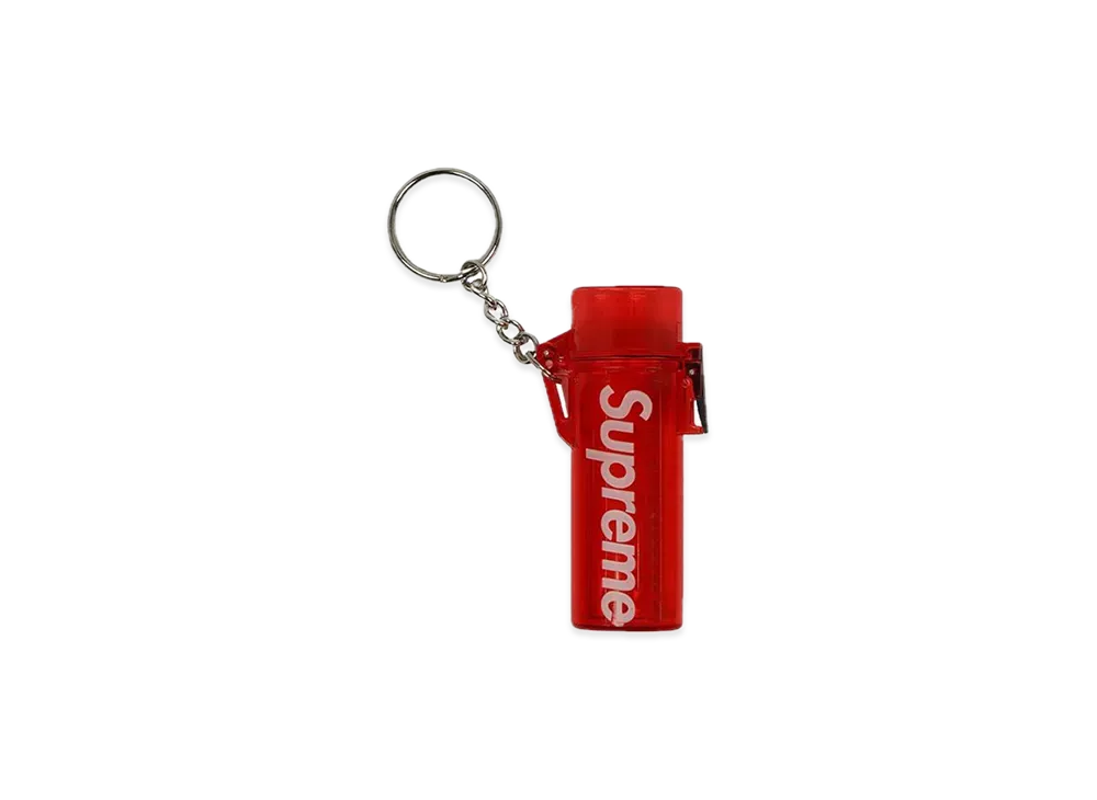 Supreme Waterproof Lighter Case Keychain "Red"