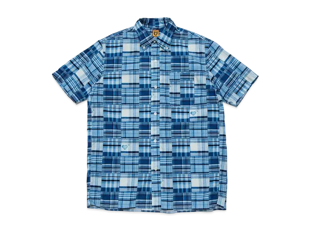 HUMAN MADE PATCHWORK S/S SHIRT "Blue"
