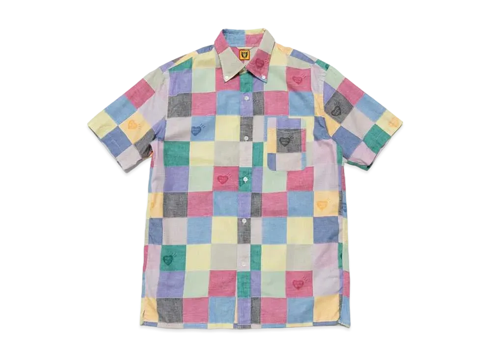 HUMAN MADE PATCHWORK S/S SHIRT "Pink"
