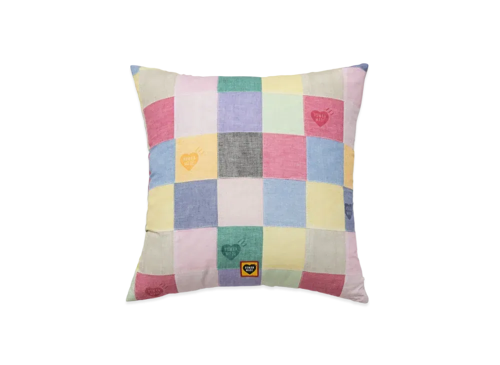 HUMAN MADE PATCHWORK CUSHION "Pink"