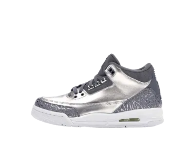 Nike GS Air Jordan 3 Retro PRM "Heiress Metallic Silver"