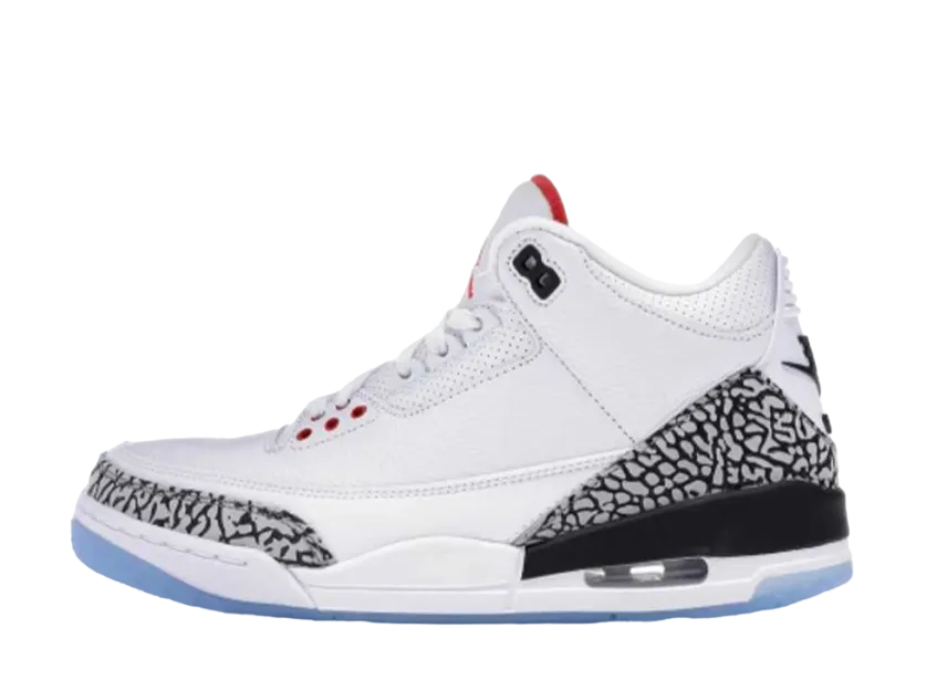 ナイキ エアジョーダン3 レトロ "フリー スロー ライン ホワイト セメント"