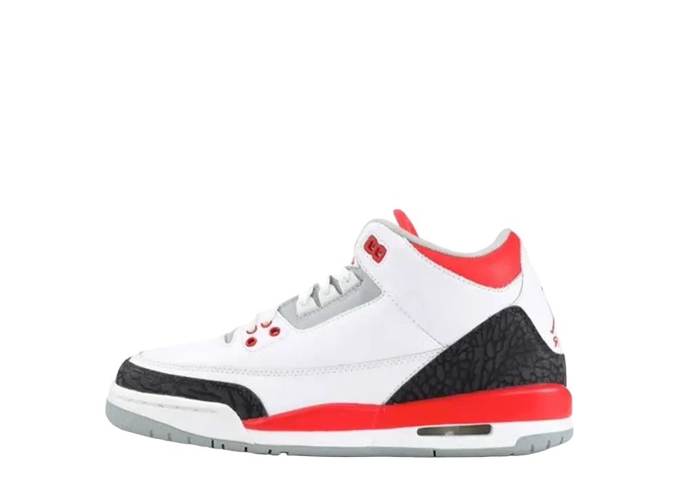 ナイキ GS エアジョーダン3 レトロ "ファイヤーレッド" (2007) 