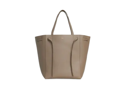 CELINE Medium Cabas Phantom in soft grained calfskin "Taupe"